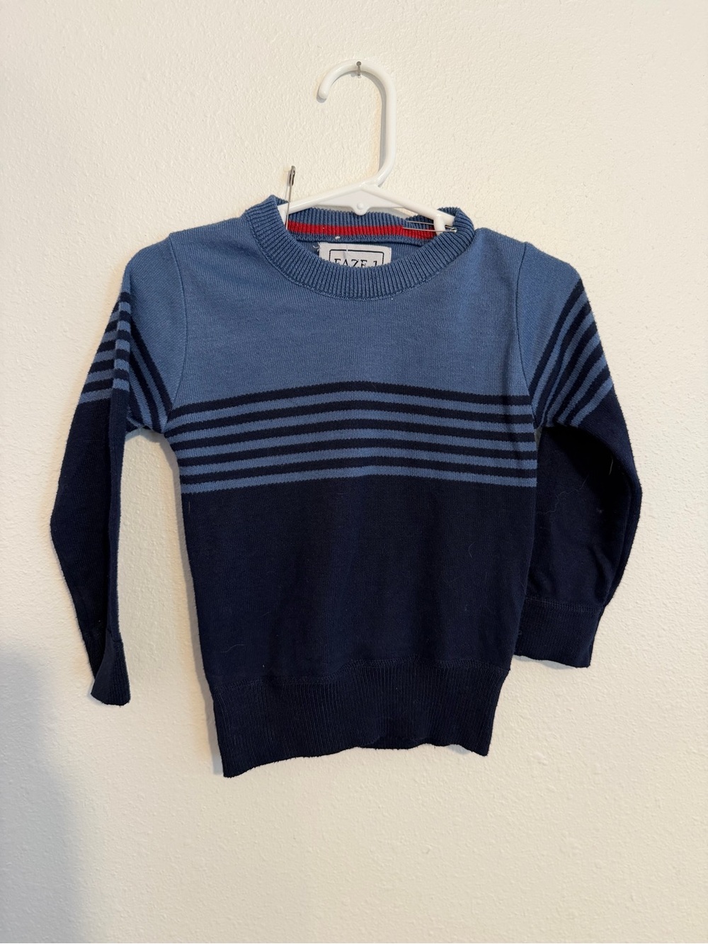 GAZE Kids' Navy & Blue Striped Sweater